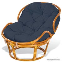 Кресло Мир Ротанга Papasan mini 23/03 (коньяк/синий)