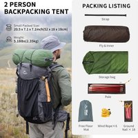 Кемпинговая палатка Naturehike Opalus 2 20D (зеленый)