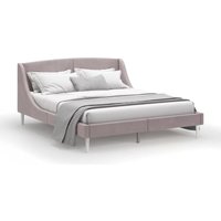 Кровать MONOFIX Лотти 160x200 (микровелюр/капучино)