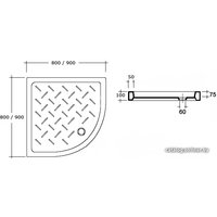 Душевой поддон RGW CR/R-099 90x90