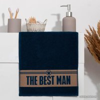 Полотенце Этель The best man 6962689 (синий)