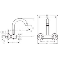 Смеситель Hansgrohe Logis Classic 71286000