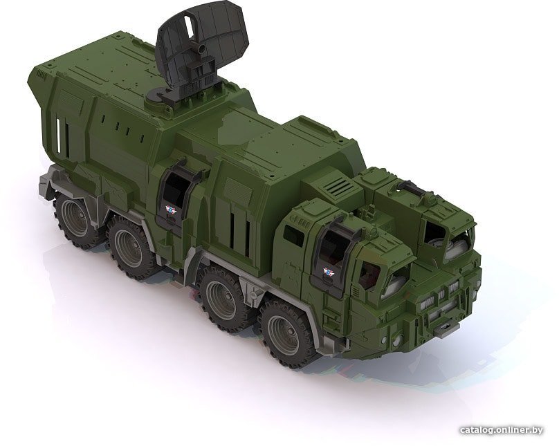 Грузовик Нордпласт Военный тягач Щит с кунгом 257 (зеленый)