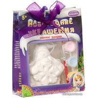 Набор для создания поделок/игрушек Bondibon Елочные украшения. Снеговичок ВВ1600-1