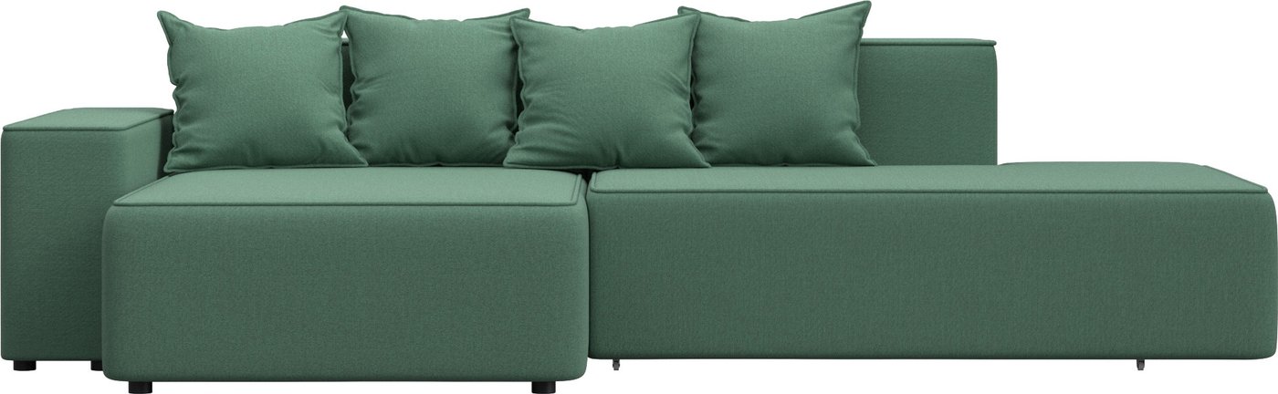 

Угловой диван Лига диванов Лига-079 левый 129815L (рогожка амур 11 зеленый)