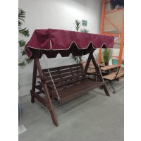 Садовые качели Сокол бай Прага 2 палисандр (бордовый) в Бобруйске