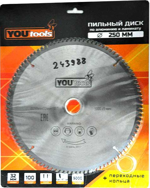 

Пильный диск Yourtools Z100 250/32мм