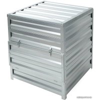 Компостер Формула качества Оцинкованный с крышкой 1500x1500x1000 (зеленый мох)