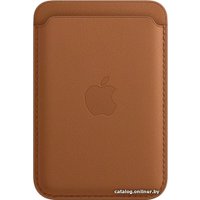 Кредитница Apple Leather Wallet MagSafe MHLT3 (saddle brown)