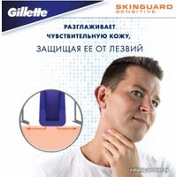 Сменные кассеты для бритья Gillette Skinguard Sensitive (6 шт) 7702018488322