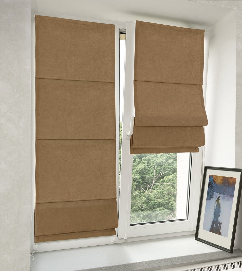 

Римская штора Delfa Мини Diamond СШД-01М 554/200 (62x160, бежевый)