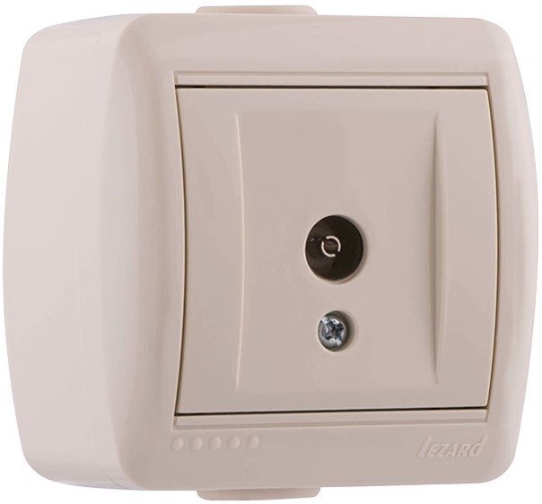 

Розетка телевизионная Lezard Nata 710-0300-130 (кремовый)