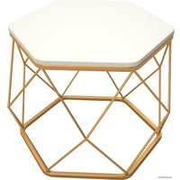Журнальный столик RasGar Арена РСГР.001.000-0401 (золото/белый)