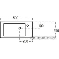 Умывальник Sanovit Atria 50x25 [9050]