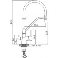 Смеситель Ledeme L4897D-12