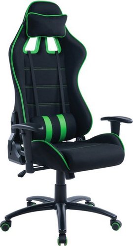 Игровое (геймерское) кресло Helmi Target HL-G08 306179 (черный/зеленый)