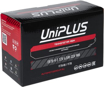 Мотоциклетный аккумулятор UniPLUS EB7B-4-1 (6.5 А·ч)