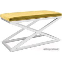 Банкетка Hype Mebel Трингл (белый/золото)