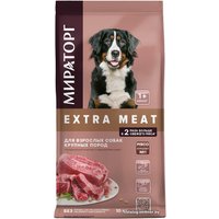 Сухой корм для собак Мираторг Extra Meat с говядиной Black Angus для крупных пород 10 кг