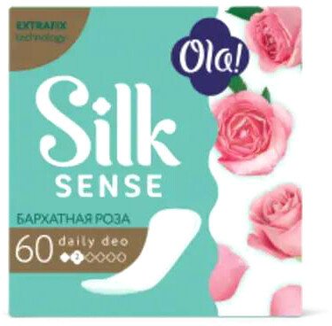 

Прокладки ежедневные Ola! Daily Deo бархатная роза, мягкая поверхность (60 шт)