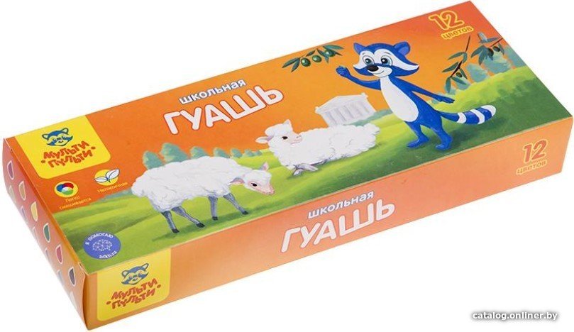 Гуашь Мульти-пульти Енот в Греции ГК_10271 (12 цв)