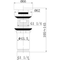 Донный клапан Abber AF0010RG