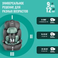 Детское автокресло Nino Simple ZY10 (зеленый/серый)