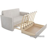 Диван Мебель-АРС Санта №2 (бархат бежевый Star Velvet 6 Light Beige)