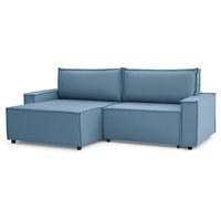 Угловой диван Mio Tesoro Дюссельдорф 293 1.5ек-1.5пф (1175 Savanna Plus Blue)