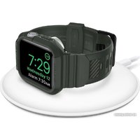 Ремешок Spigen Rugged Armor Pro для Apple Watch (45/44 мм) (темно-зеленый)