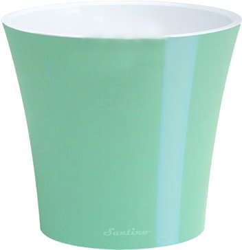 

Вазон Santino Arte ART50MNT/WHT двойной (ментоловый/белый)