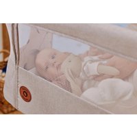 Приставная детская кроватка Lionelo Aurora (beige cappuccino)