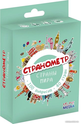 Детская настольная игра Selfie Media Странометр: Страны мира 44405P