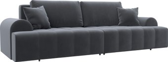 Диван Лига диванов Лига-080 131117 (велюр Seven 17 серый)