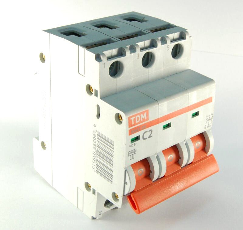 

Выключатель автоматический TDM Electric ВА 47-29 3Р 20А (В) 4.5кА SQ0206-0043