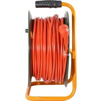 Удлинитель на катушке Glanzen EB-50-008 (50 м, оранжевый)