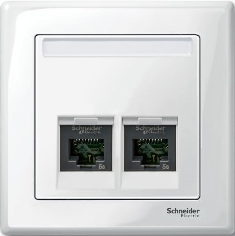 

Накладка для компьютерной/телефонной розетки Schneider Electric Merten System M MTN469919