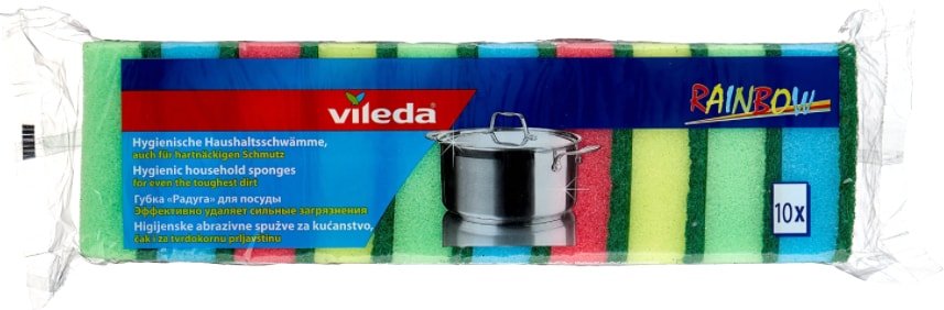 

Губка Vileda Радуга 10шт