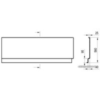 Фронтальный экран под ванну Ravak A Chrome 170x105 L CZA3100A00