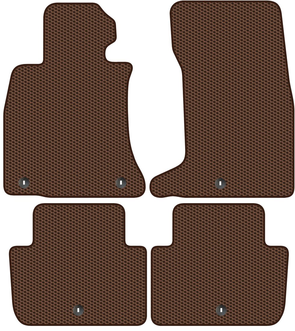 

Комплект ковриков для авто Alicosta Kia Stinger (хэтчбек 5 дв) 2017 - Н.В. (коричневый, сота)