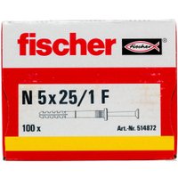 Дюбель-гвоздь Fischer N 5 x 25/1 F 514872 (100 шт)