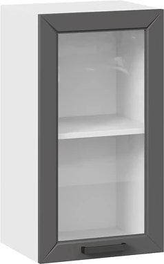 

Шкаф навесной Трия Лорас 1ВВ45С с одной дверью (белый/холст вулкан)