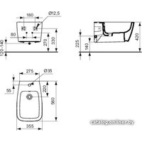 Биде Ideal Standard Ventuno [T515101]