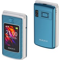 Кнопочный телефон Maxvi E28 (голубой)