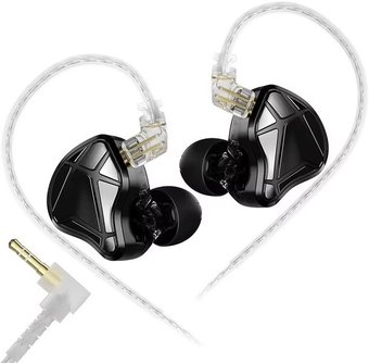 Наушники KZ Acoustics Axas Gaming 3.5 мм (без микрофона, черный)