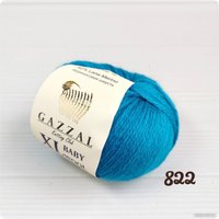 Пряжа для вязания Gazzal Baby Wool XL 822 50 г 100 м (морская волна)