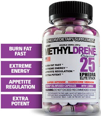 Жиросжигатель  Cloma Pharma Methyldrene 25 Ephedra Elite Stack (100 капсул)