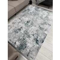 Ковер для жилой комнаты Radjab Carpet Амаль Прямоугольник 0901A (1.5x2.5, Grey/D.Green)