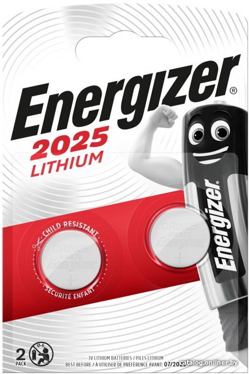 Батарейка Energizer CR2025 2 шт.