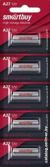 Батарейка SmartBuy A27 5 шт. SBBA-27A5B
